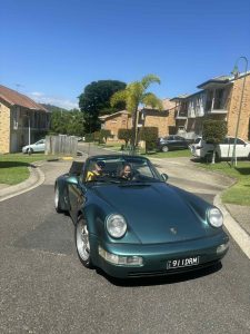 Ana & Mike in the Porsche